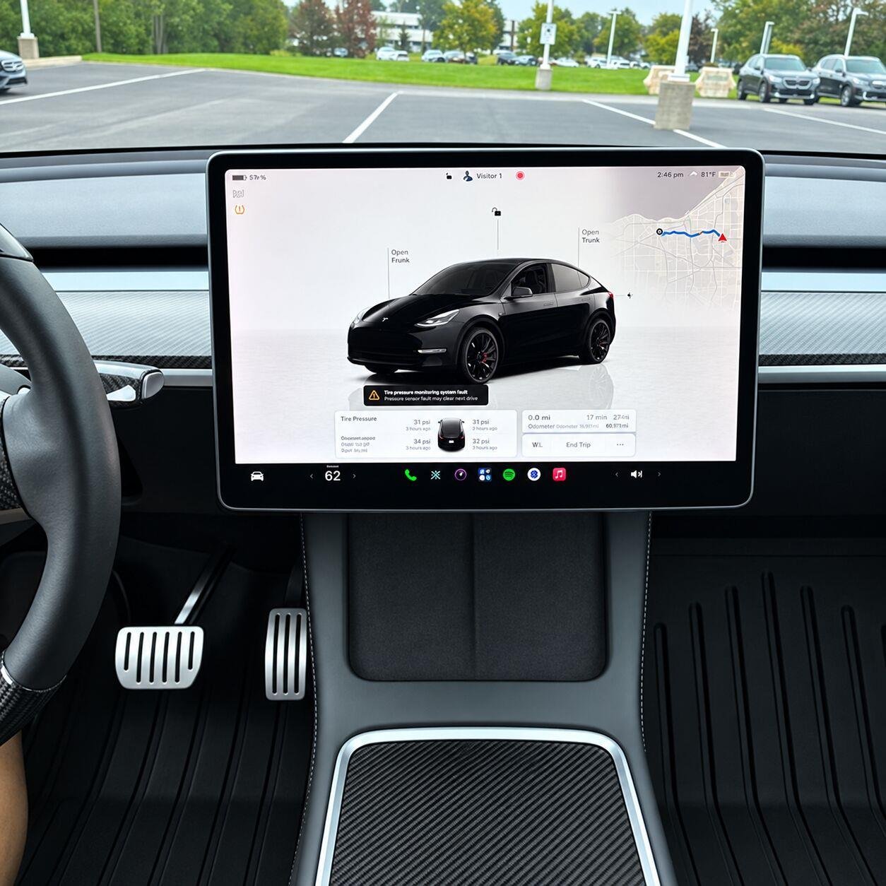 Used 2022 Solid Black Tesla Performance image 15