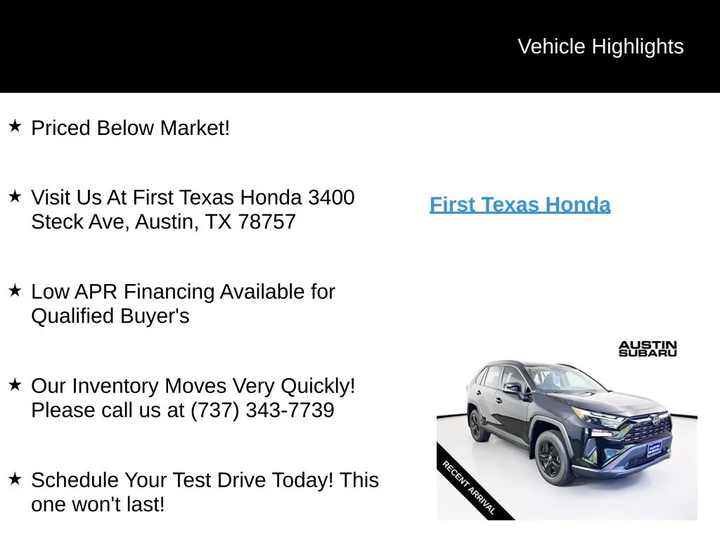Used 2025 Midnight Black Metallic Toyota XLE image 9