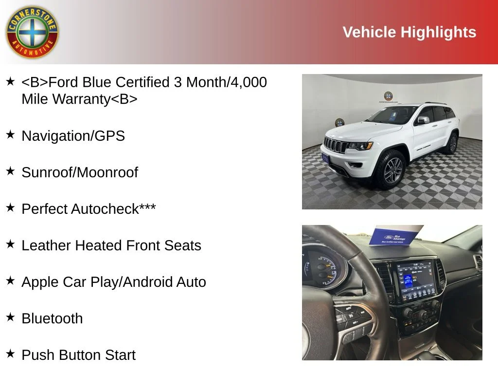 Used 2019 Jeep Grand Cherokee Limited with VIN 1C4RJFBG9KC578018 for sale in Elk River, Minnesota