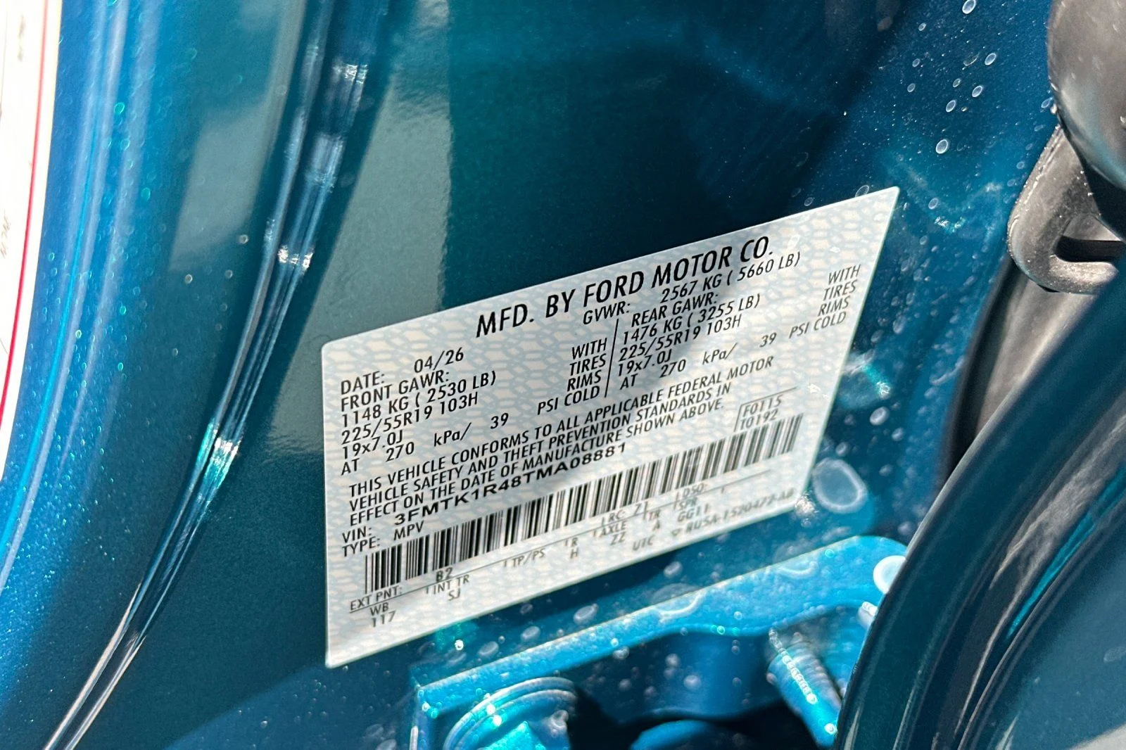 New 2026 Adriatic Blue Metallic Ford Select image 27