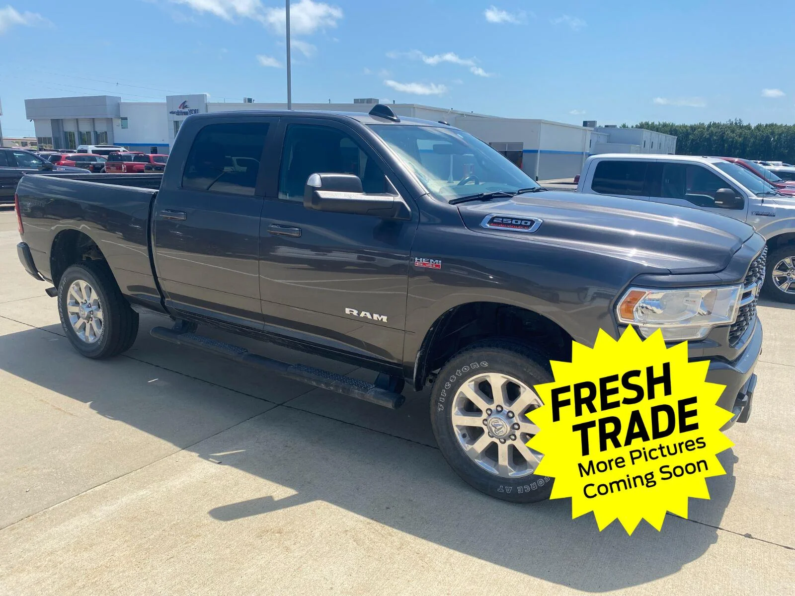 Used 2022 Granite Crystal Metallic Clearcoat Ram Big Horn image 6