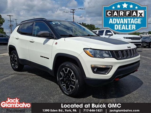Used 2020 White Jeep Trailhawk image 1