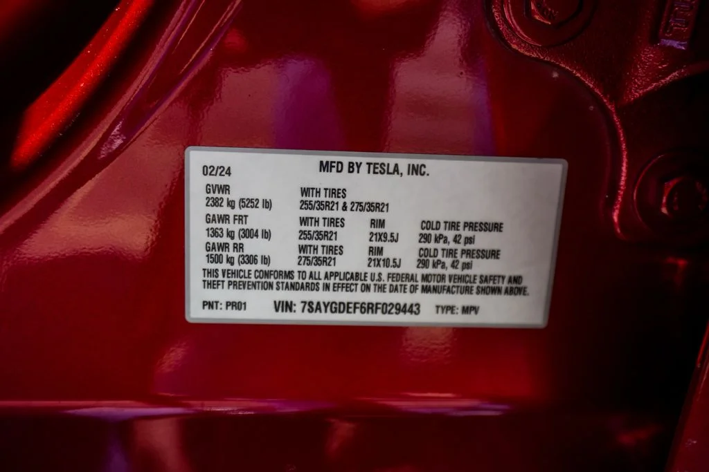 Used 2024 Red Tesla Performance image 39