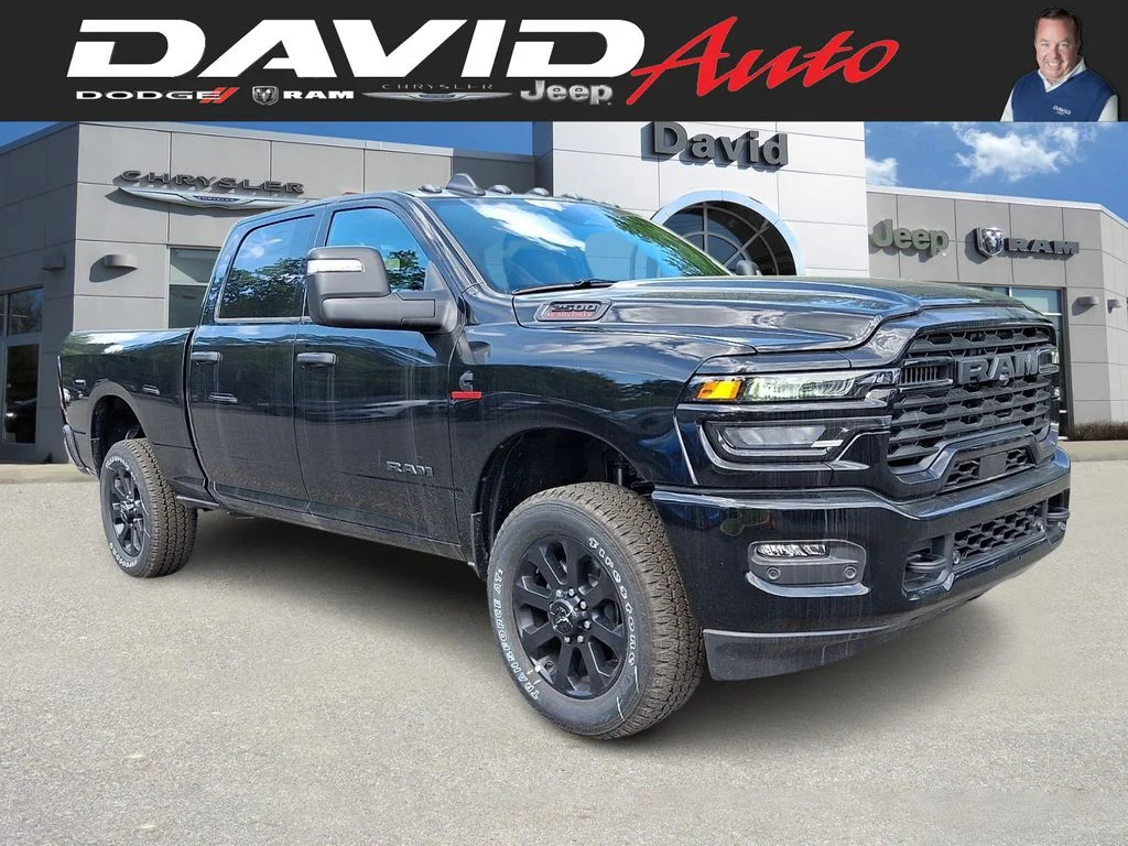 New 2026 Diamond Black Crystal Pearl-Coat Exterior Paint RAM Big Horn image 1