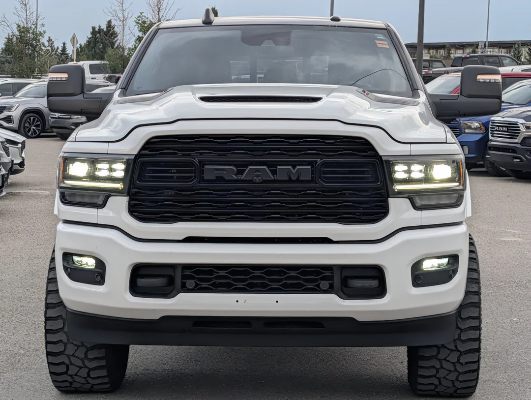 Certified Used 2024 White RAM Limited - Mega Cab - Cummins Turbo Diesel - Air Suspension - Leather - 12 Uconnect & More! image 3