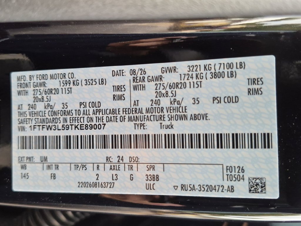 New 2026 Agate Black Metallic Ford XLT image 32