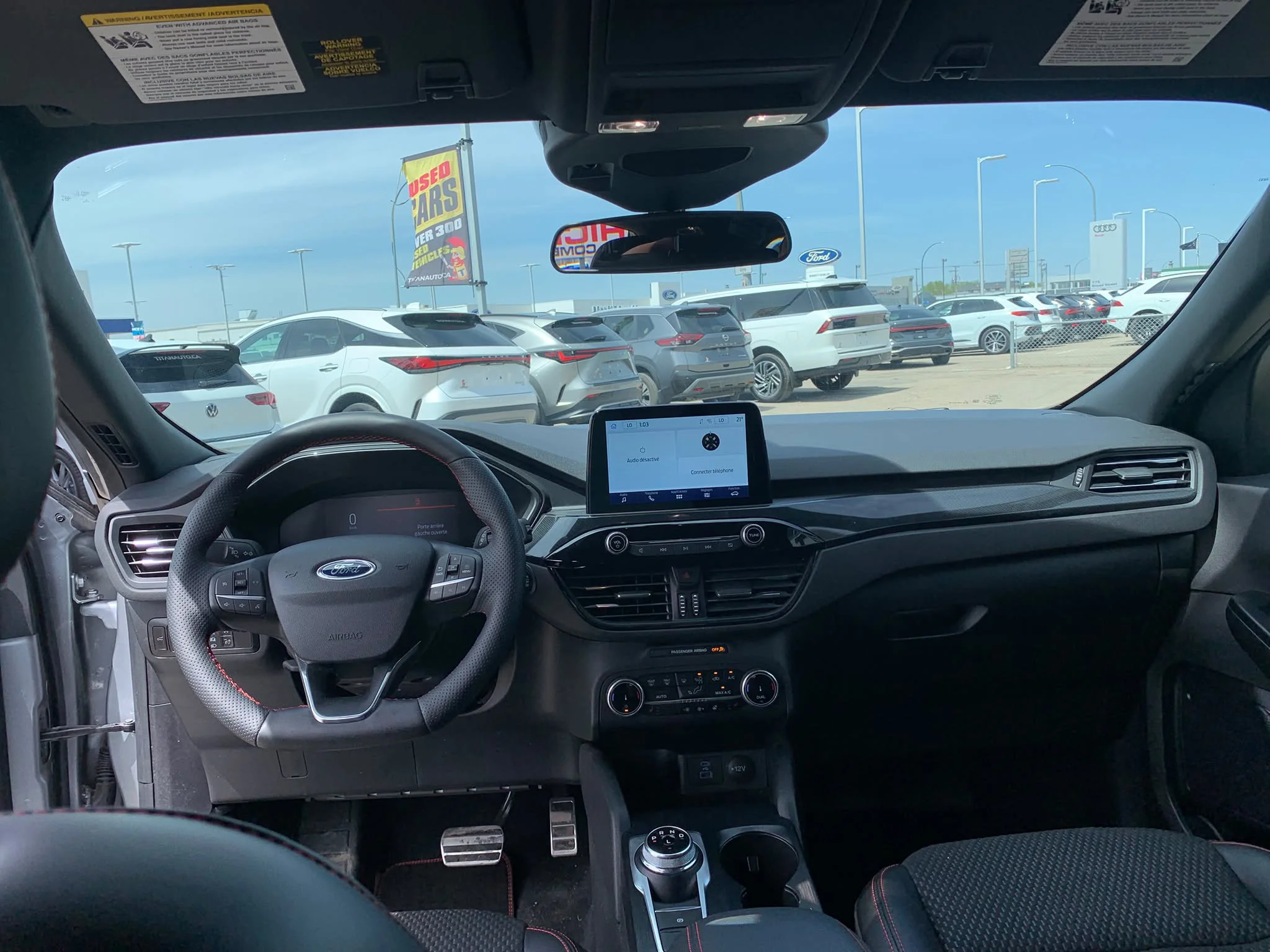 Certified Used 2023 Iconic Silver Metallic Ford ST-Line AWD*Remote Start | Htd Seats | Htd Wheel | Blind Spot Detection | Lane Keep Assist | CarPlay image 9