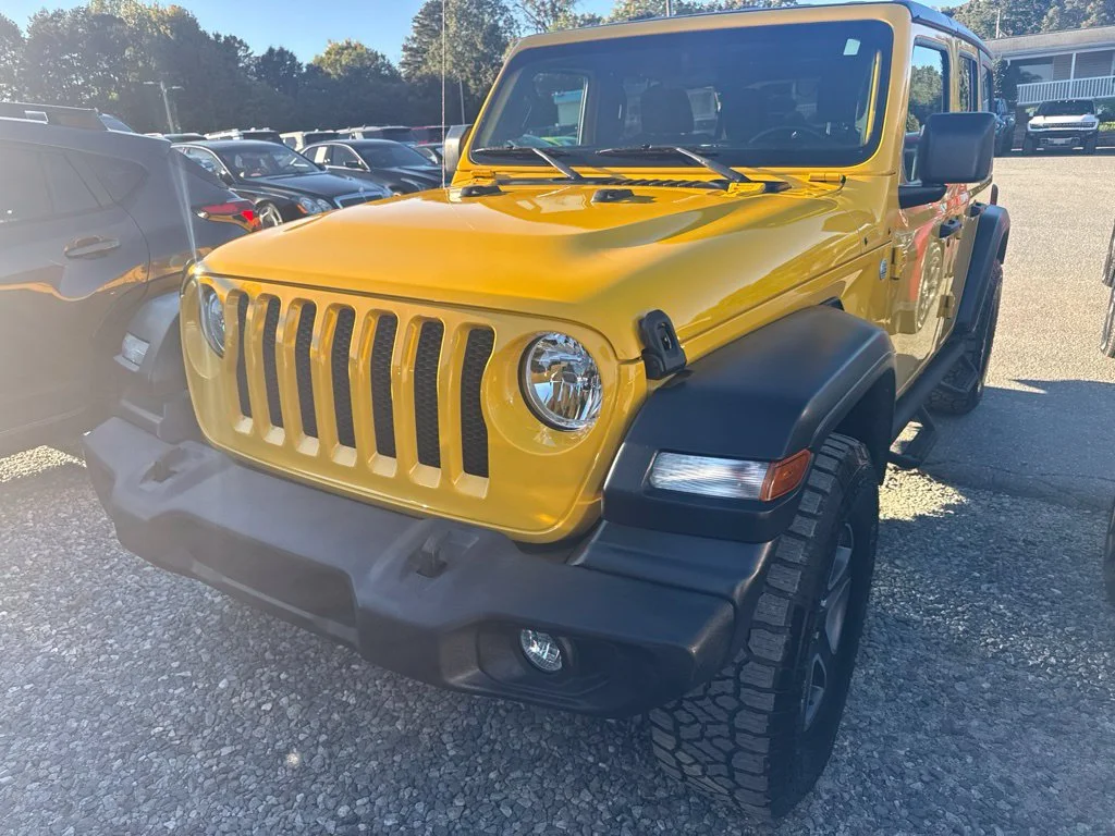 Used 2020 Yellow Jeep Unlimited Sport S image 1