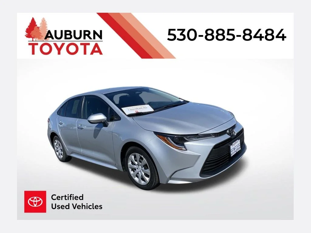 Certified Used 2023 Silver Toyota LE image 1