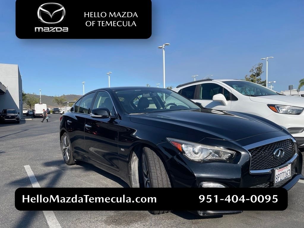 Used 2017 Black Obsidian INFINITI Sport image 1