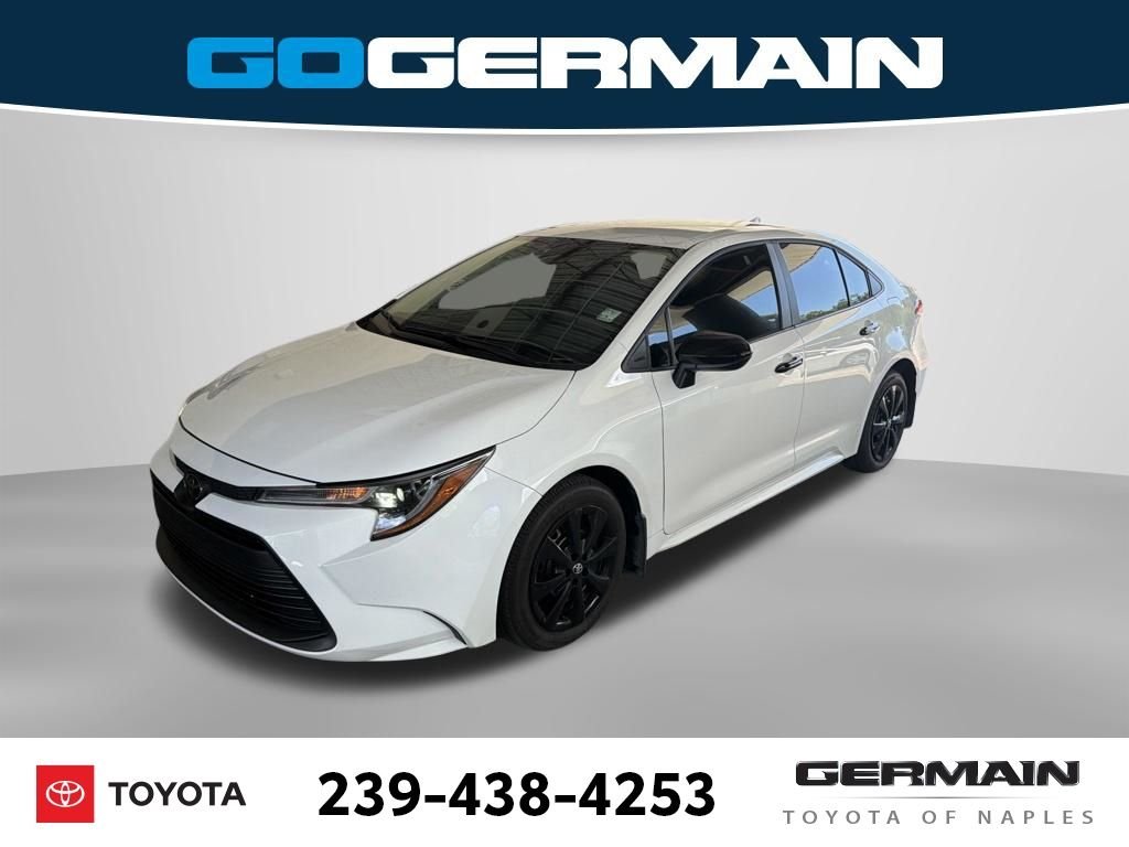 Used 2025 White Toyota LE image 1