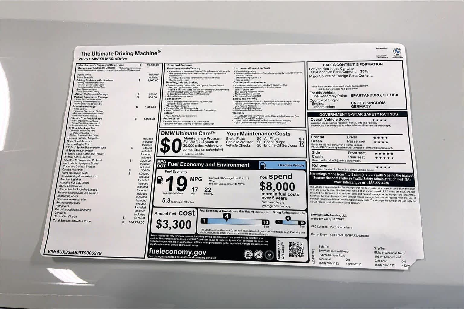 New 2026 Alpine White BMW M60i image 22
