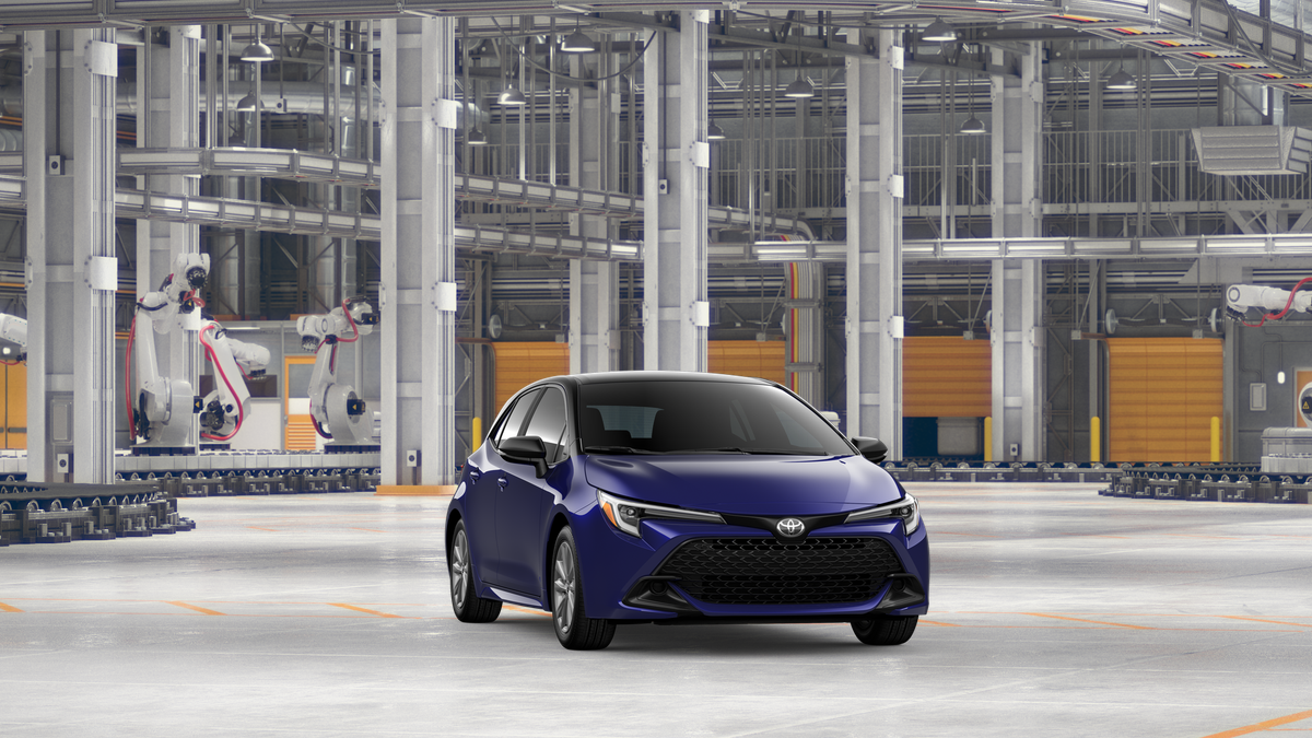 New 2026 Blue Crush Metallic with Midnight Black Metallic roof Toyota SE image 16
