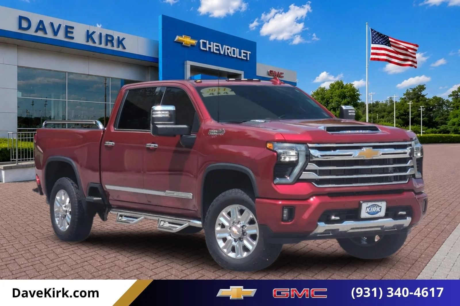 Used 2024 Radiant Red Tintcoat Chevrolet High Country image 1