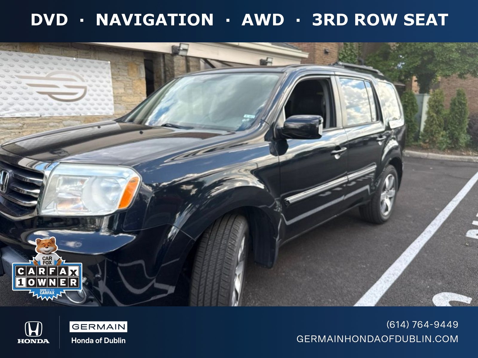 Used 2013 Crystal Black Pearl Honda Touring image 1