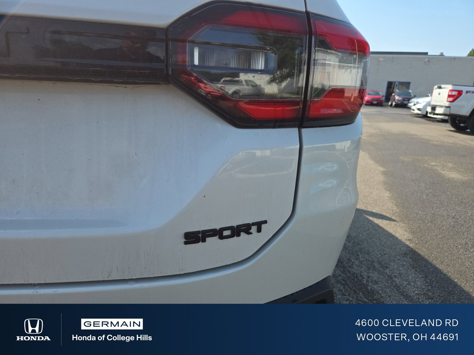 Used 2025 Platinum White Pearl Honda Sport image 2