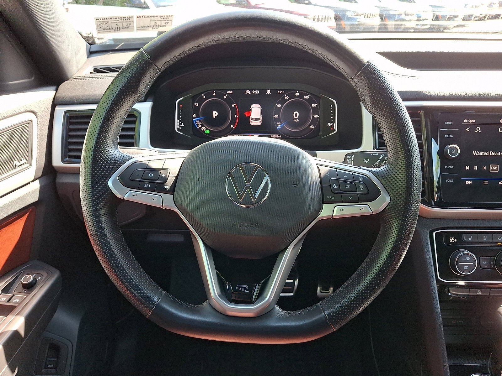 Used 2022 Pure Gray Volkswagen 3.6L V6 SEL Premium R-Line image 21