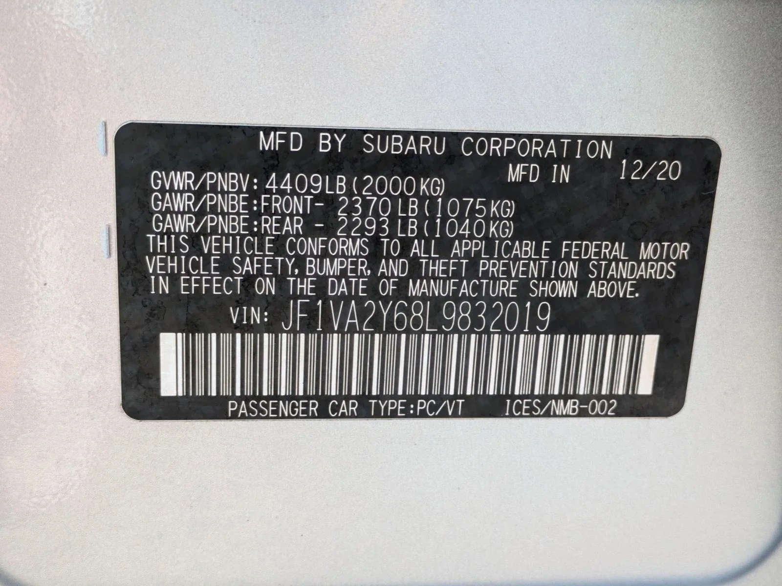Used 2020 Ice Silver Metallic Subaru STI Limited image 25