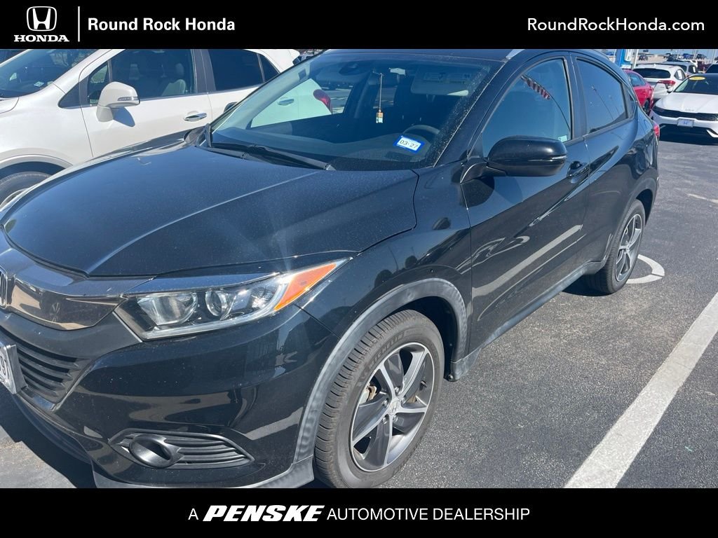 Certified Used 2021 Crystal Black Pearl Honda EX image 1