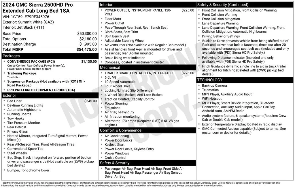 Used 2024 White GMC Pro image 6
