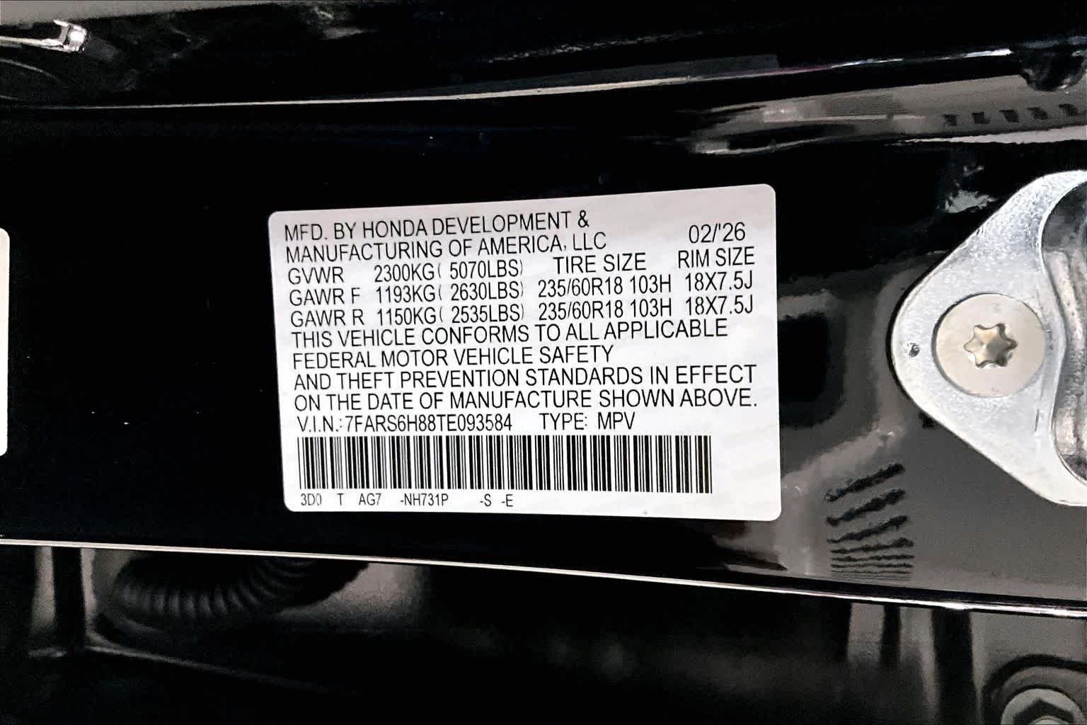 Used 2026 Crystal Black Pearl Honda Sport-L image 34