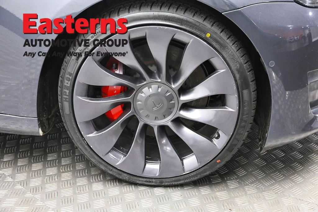 Used 2022 Gray Tesla Performance image 25