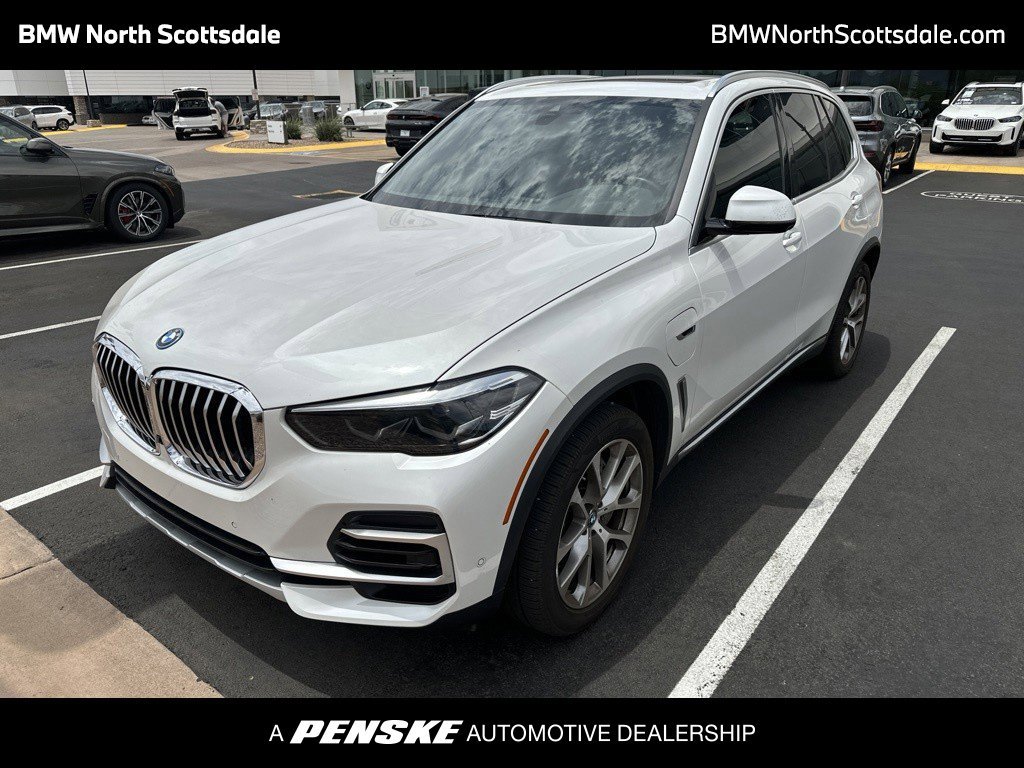 Certified Used 2023 White Metallic BMW xDrive45e image 1