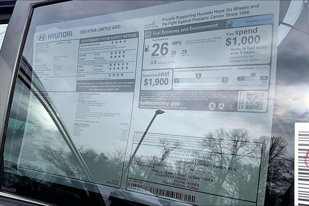 New 2026 Denim Blue Pearl Hyundai Limited image 16