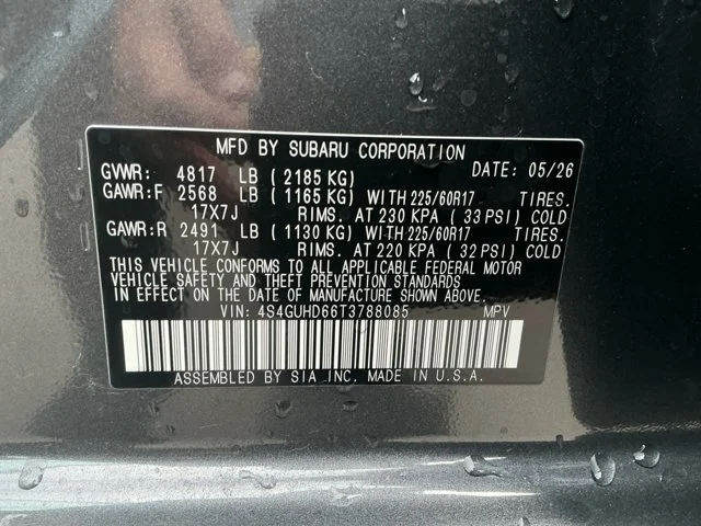 New 2026 MAGNETITE GRAY PEARL Subaru Premium image 16