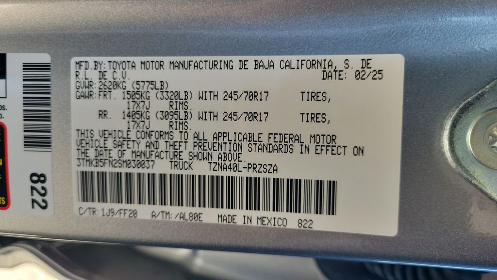 Certified Used 2025 Silver Toyota SR5 image 25