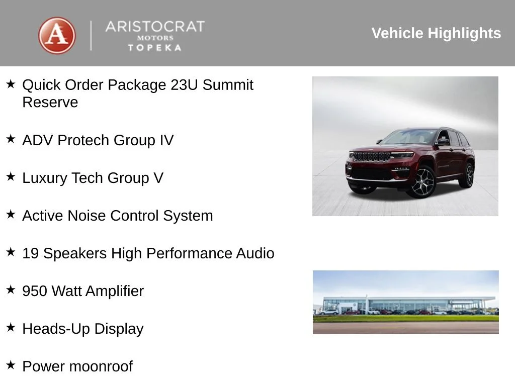 Used 2024 Jeep Grand Cherokee Summit Reserve with VIN 1C4RJHEG5R8579963 for sale in Kansas City