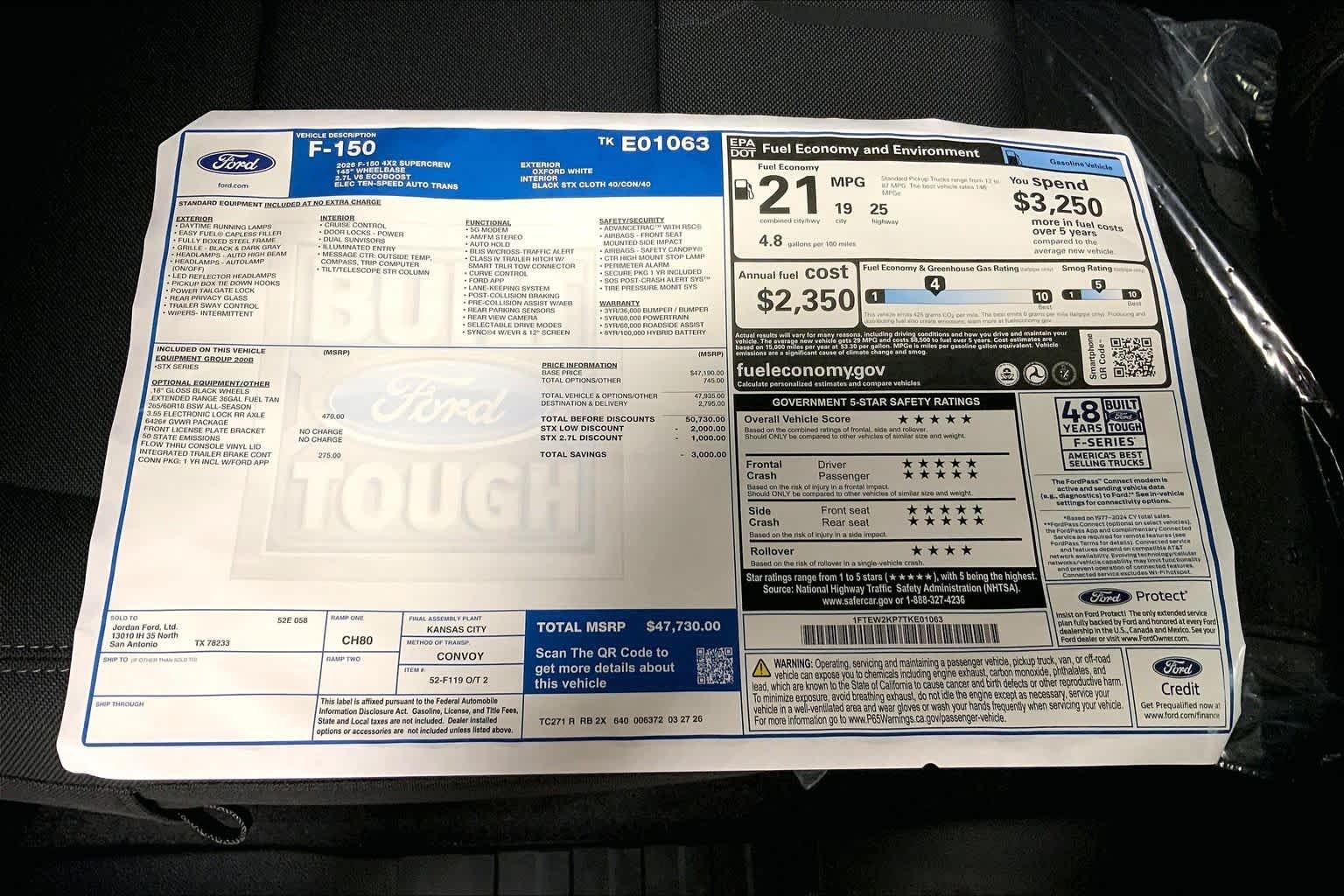 New 2026 Oxford White Ford STX® image 21