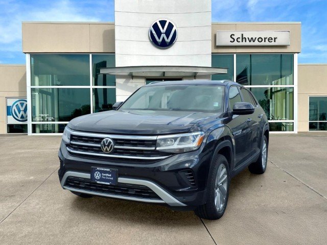 Certified Used 2023 Deep Black Pearl Volkswagen 2023 VOLKSWAGEN ATLAS CROSS SPORT 3.6L V6 SE W/TEC image 1