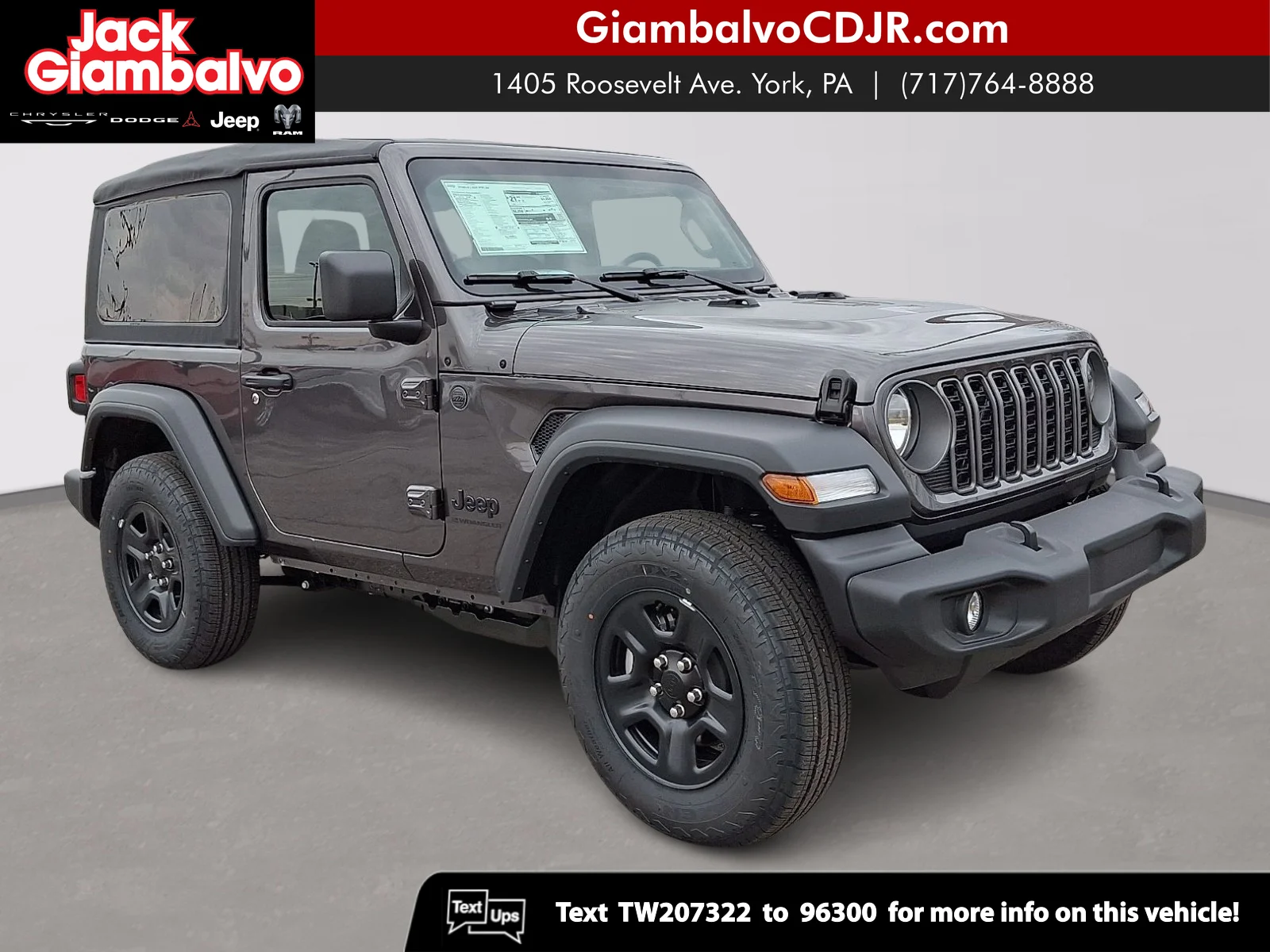 New 2026 Granite Crystal Metallic Clear-Coat Exterior Paint Jeep Sport image 1