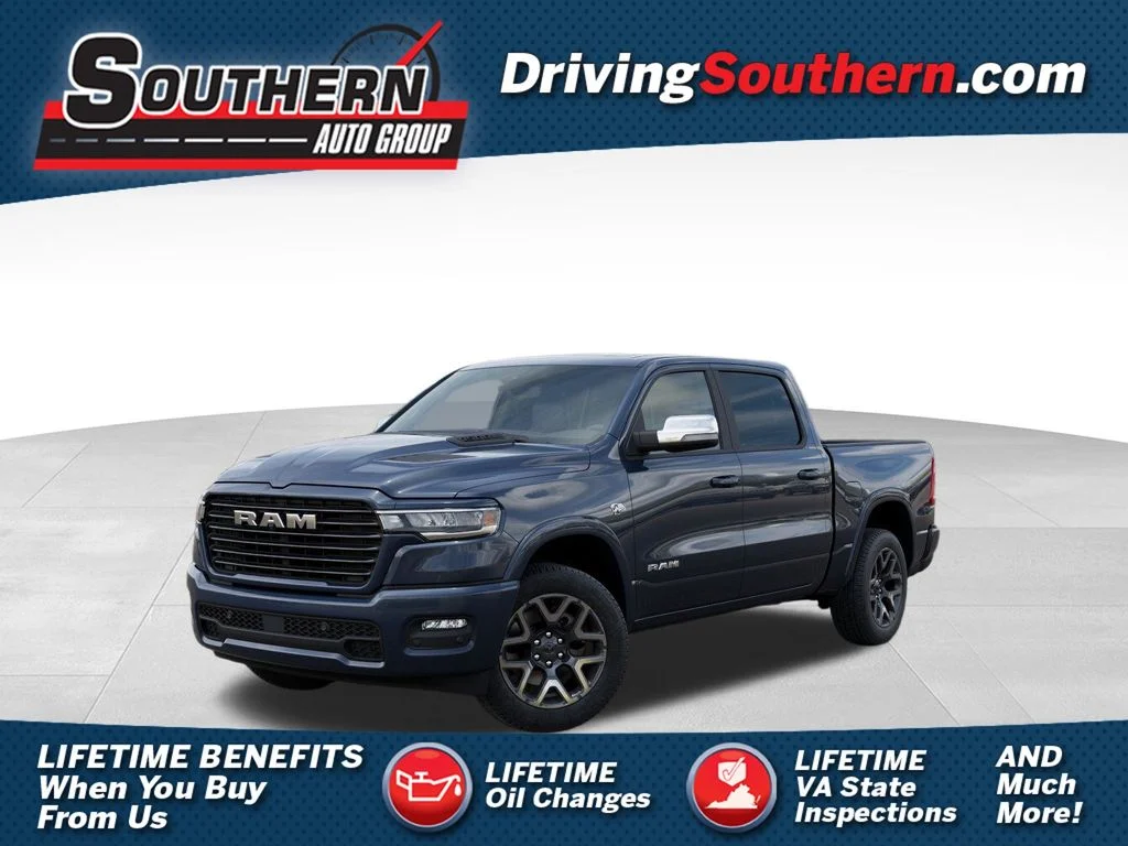 New 2026 Forged Blue Metallic Exterior Paint RAM Laramie image 1