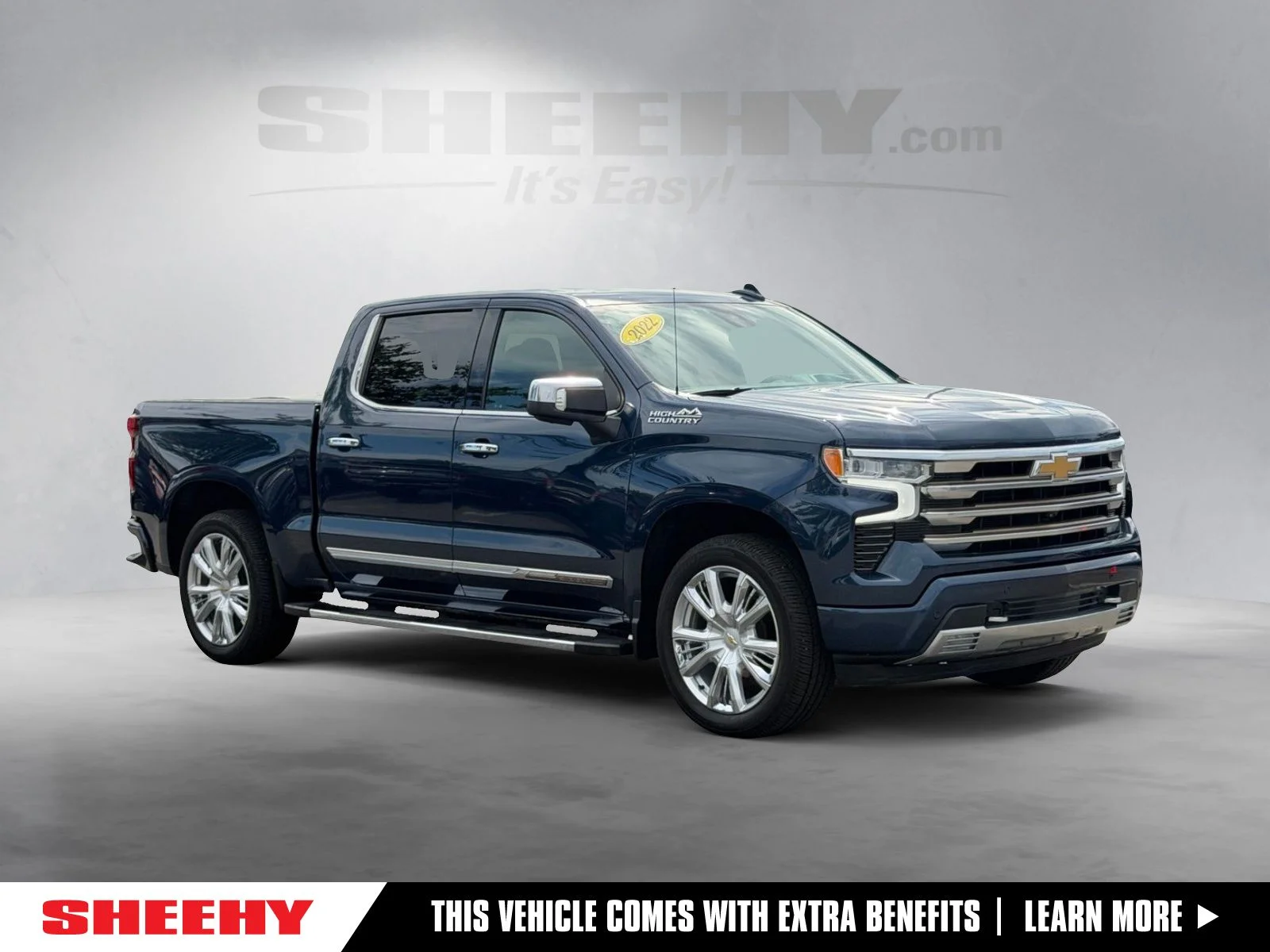Used 2022 Glacier Blue Metallic Chevrolet High Country image 1