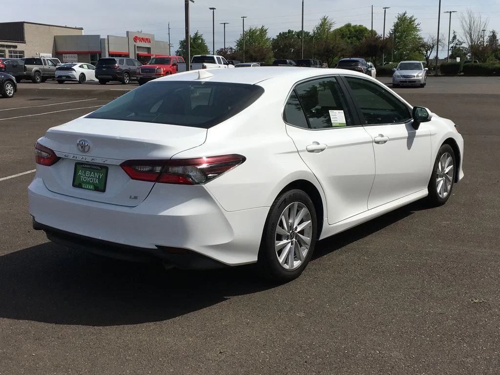 Used 2023 White Toyota LE image 7