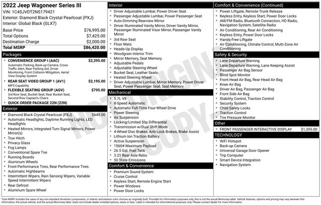 Used 2022 Black Jeep Series III image 20