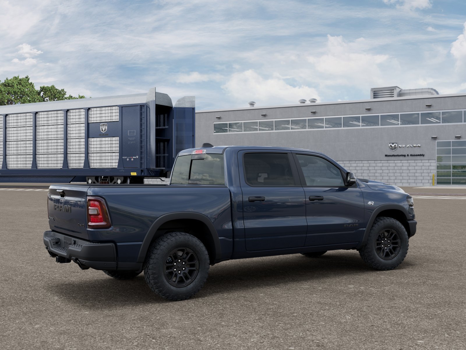 New 2026 Forged Blue Metallic Exterior Paint RAM REBEL image 2