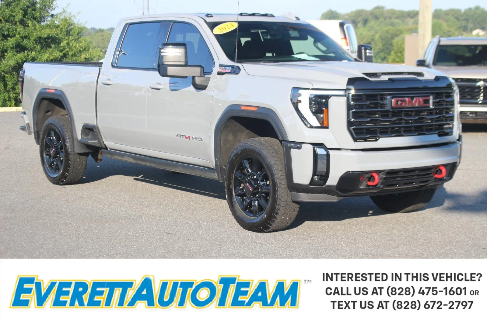 Used 2024 Thunderstorm Gray GMC AT4 image 1