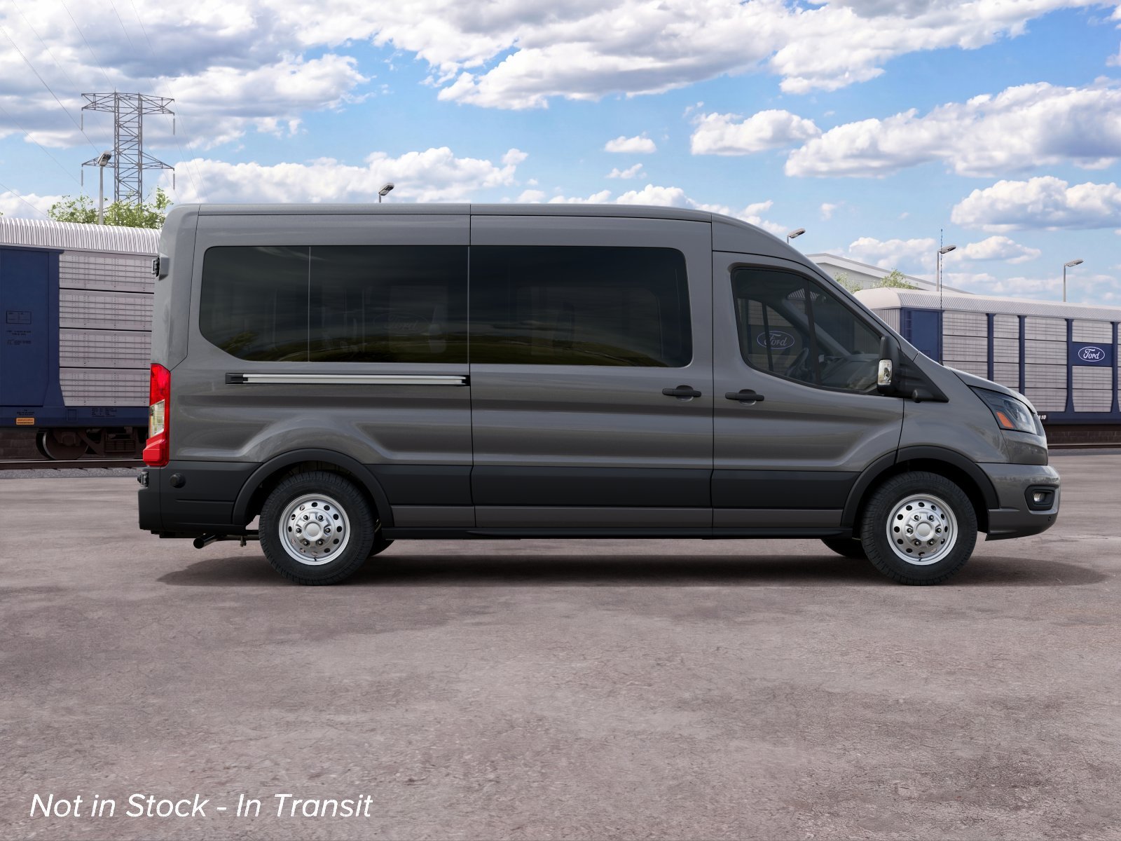 New 2027 Carbonized Gray Metallic Ford Passenger Van XLT image 5