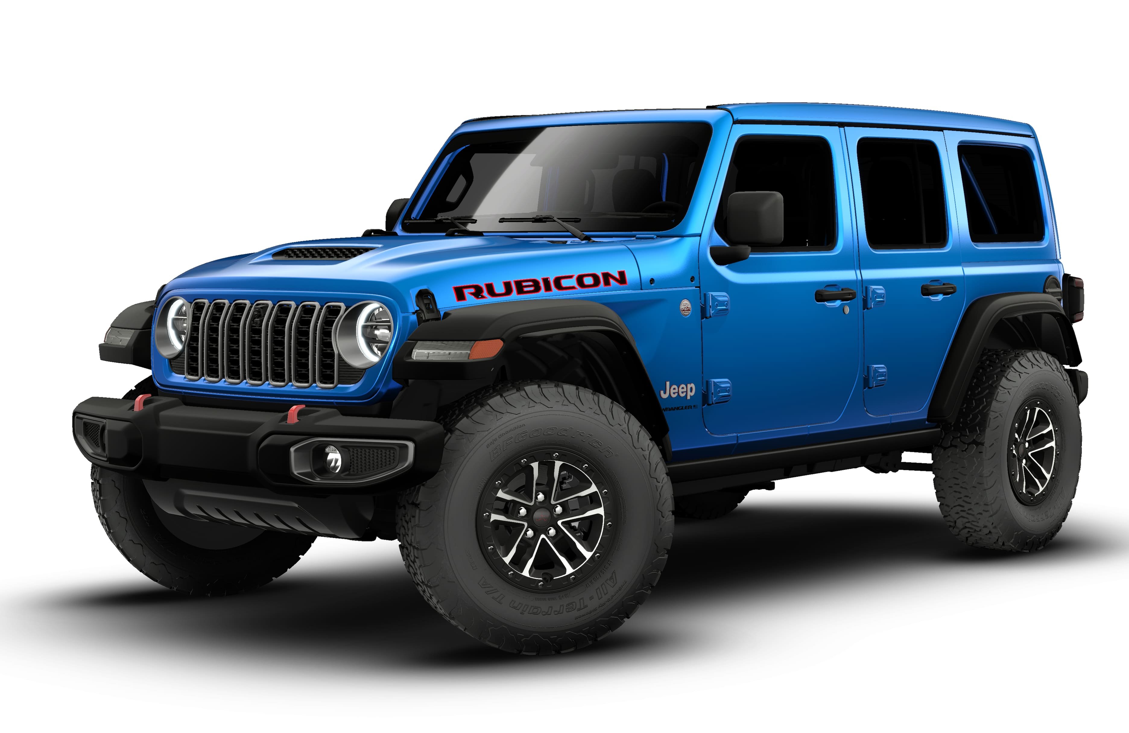 New 2026 Hydro Blue Pearl-Coat Exterior Paint Jeep Rubicon image 13