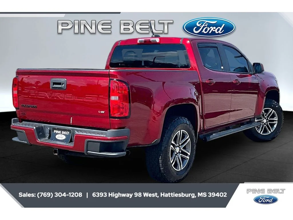 Certified Used 2021 Cherry Red Tintcoat Chevrolet 2WD Work Truck image 11