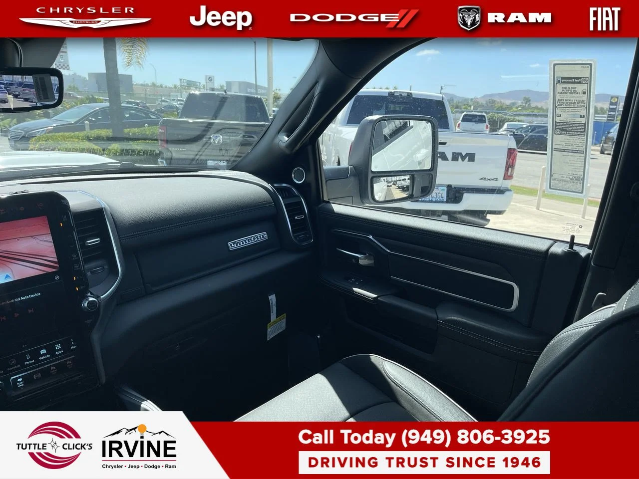 New 2026 Bright White Clear-Coat Exterior Paint RAM Laramie image 3