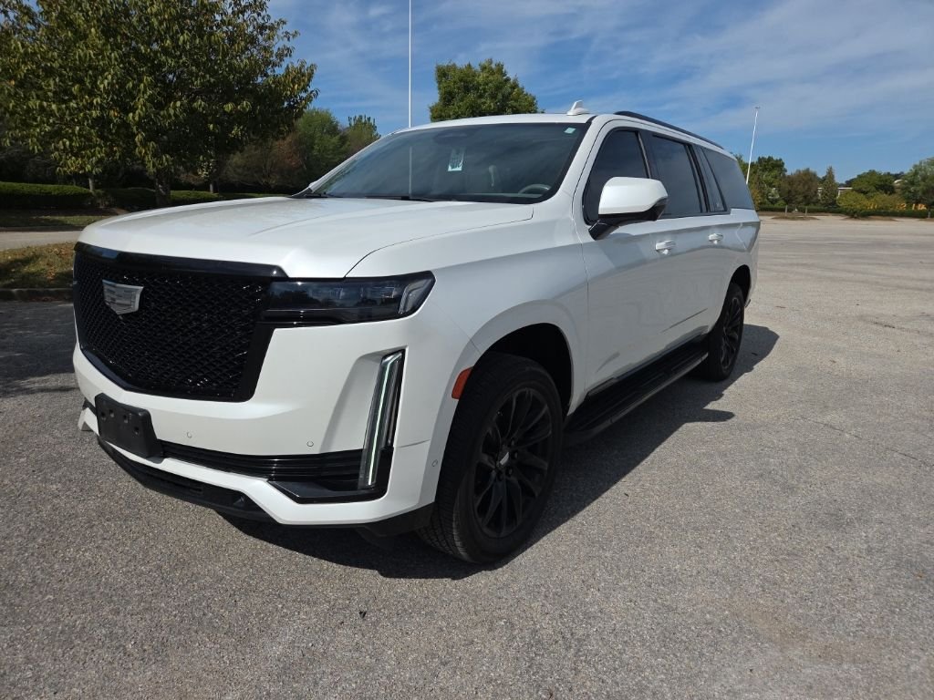 Used 2021 Crystal White Cadillac Sport Platinum image 1