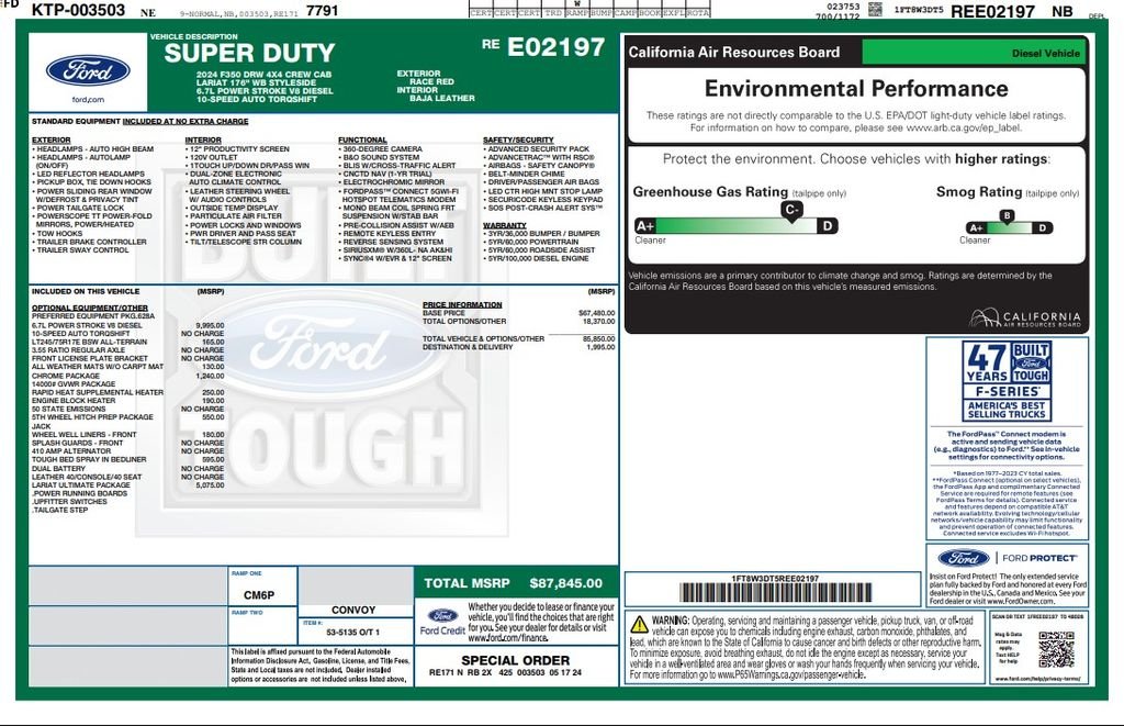 Used 2024 Red Ford Lariat image 4
