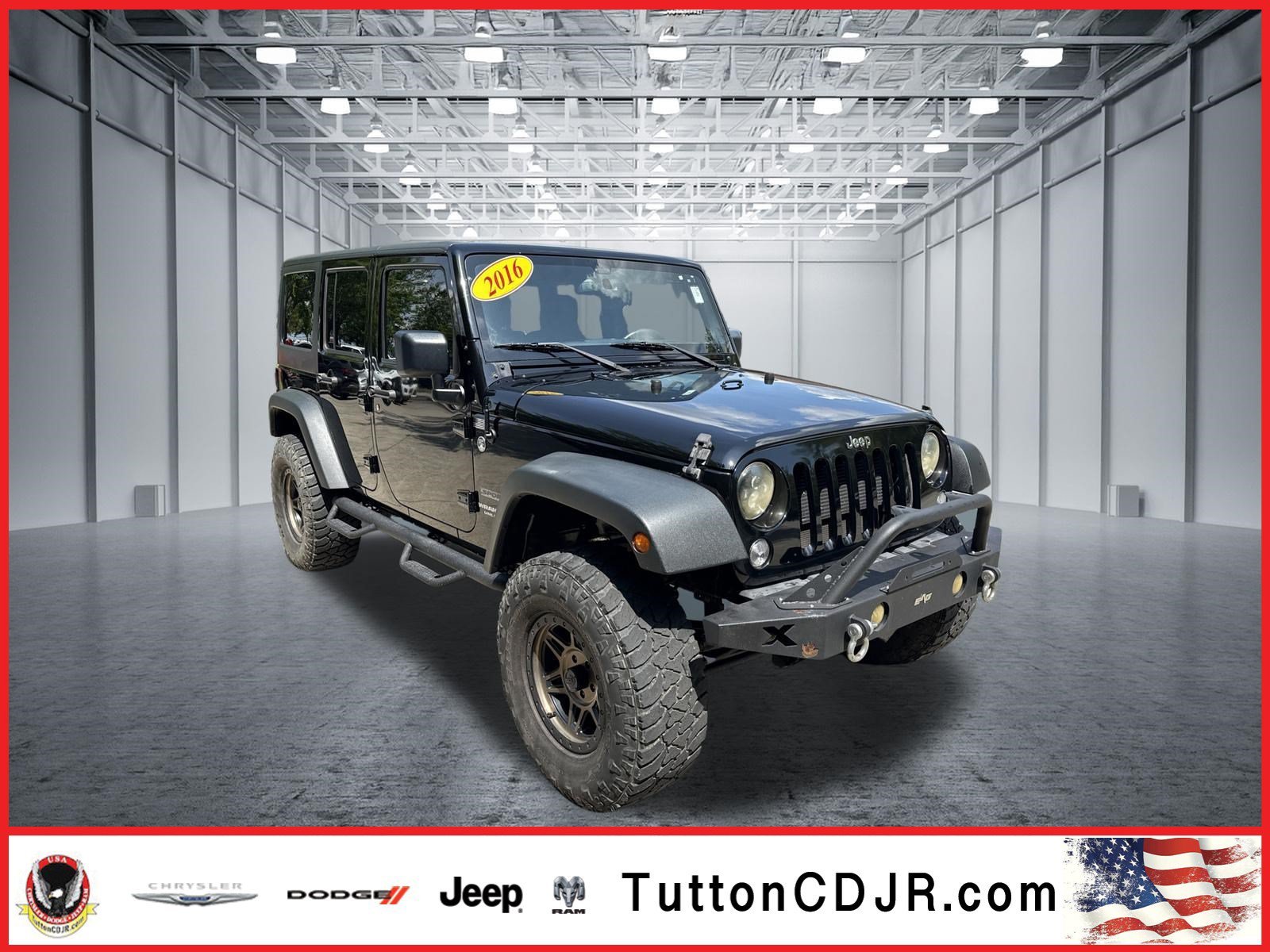Used 2016 Black Clearcoat Jeep Sport image 1
