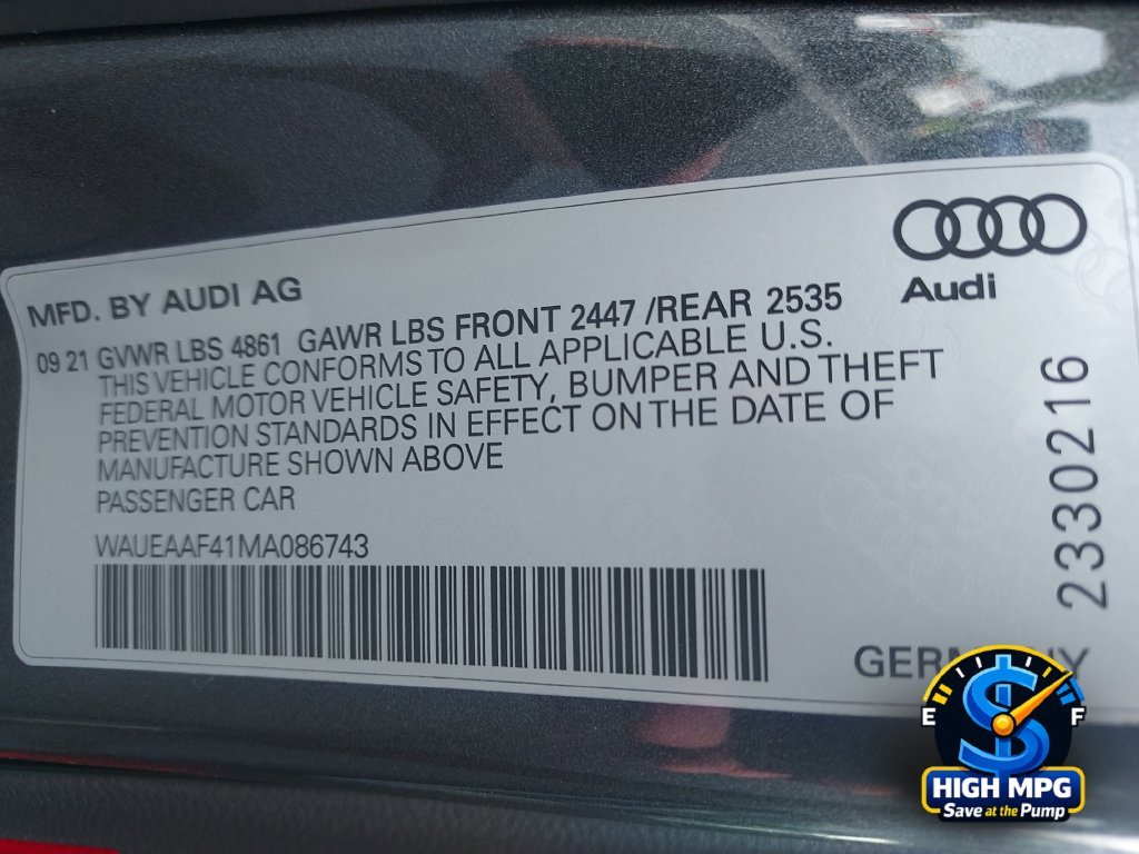Used 2021 Gray Audi 45 S line Premium Plus image 36