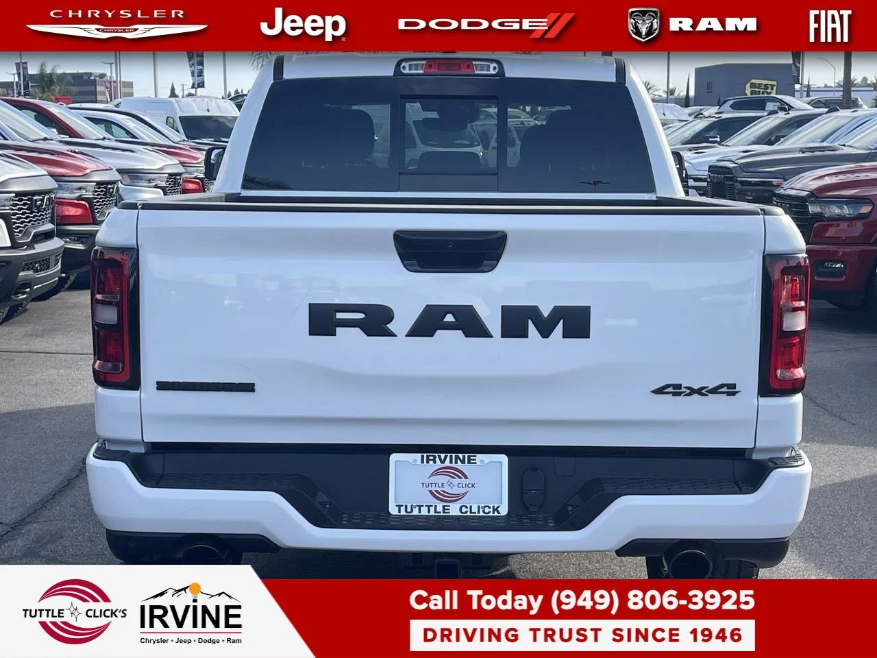 New 2027 Bright White Clear-Coat Exterior Paint RAM Big Horn image 11
