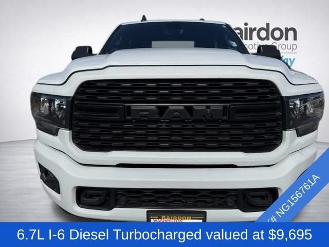 Used 2022 Bright White Clearcoat Ram Big Horn image 2